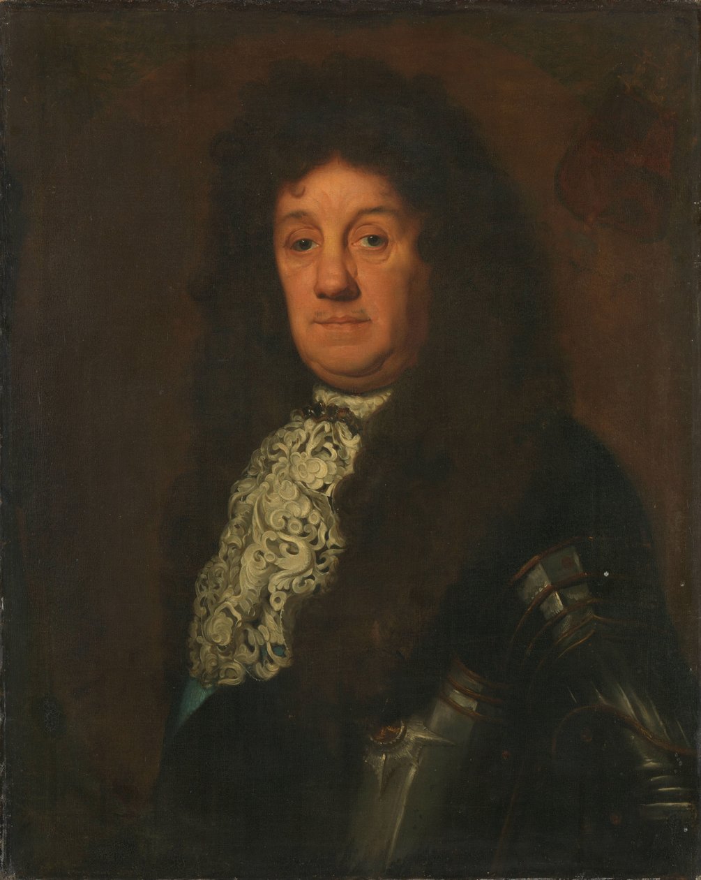 Porträtt av Cornelis Tromp (1629-91), viceamiral av Holland och Västra Friesland av David van der Plas