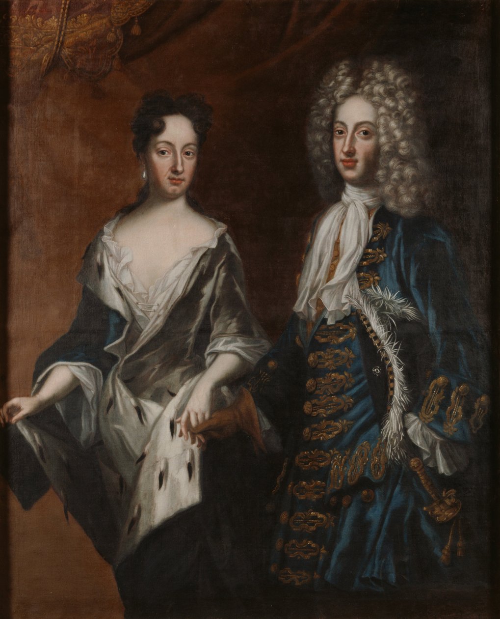Fredrik IV (1671-1702), hertig av Holstein-Gottorp, och hans maka Hedvig Sofia (1681-1708), svensk prinsessa av David von Krafft