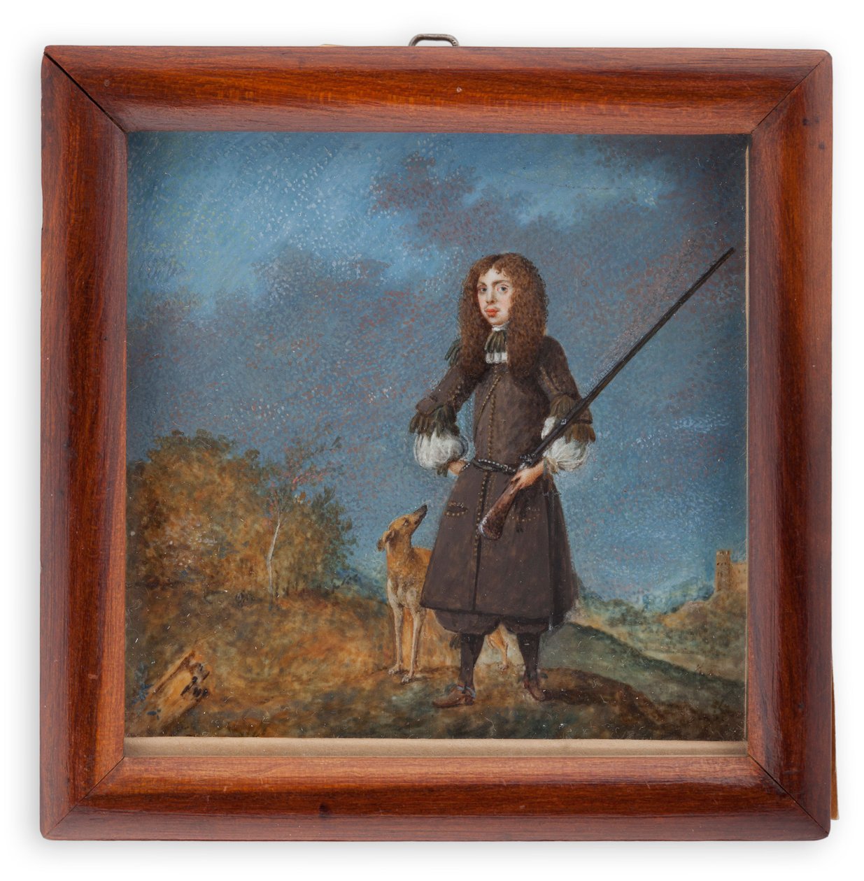 Jägare (Karl XI) med sin hund av David von Krafft
