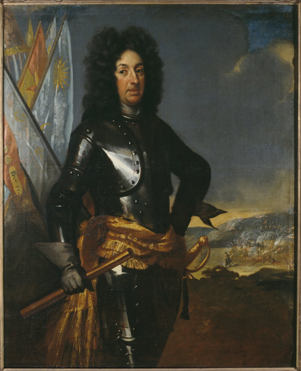 Le comte Adam Ludvig Lewenhaupt, general suedois - Portrait of Count Adam Ludvig Lewenhaupt (1659-1719), by Krafft, David, von (1655-1724). Oil on canvas. Dimension : 144x117 cm. Nationalmuseum Stockholm av David von Krafft