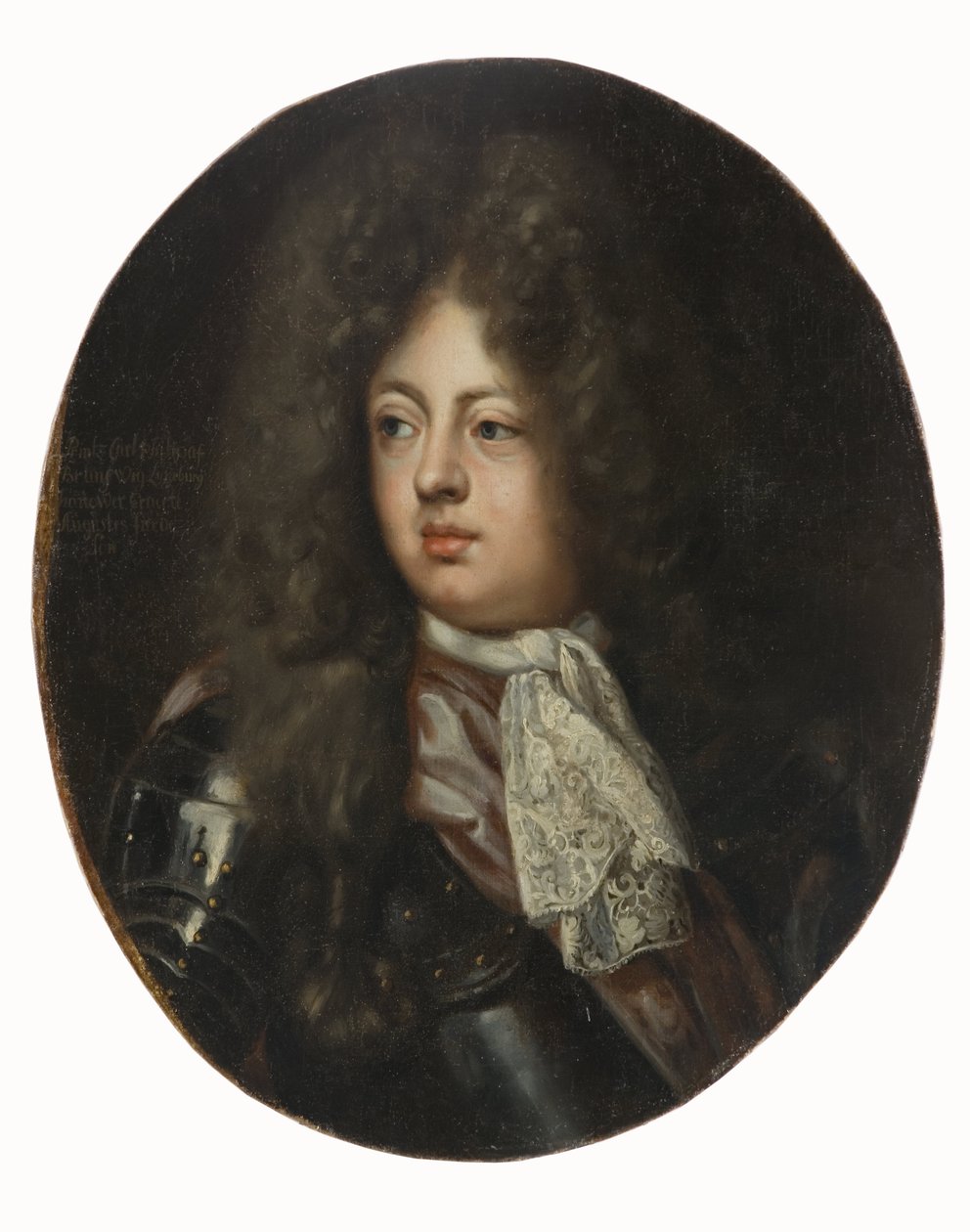 Le prince Charles (Karl) Philippe de Brunswick Lunebourg - Porträtt av Charles Philipp (1669-1690), Prince of Brunswick-Lueneburg, av Krafft, David, von (1655-1724). Olja på duk. Mått: 69,5x57 cm. Nationalmuseum Stockholm av David von Krafft