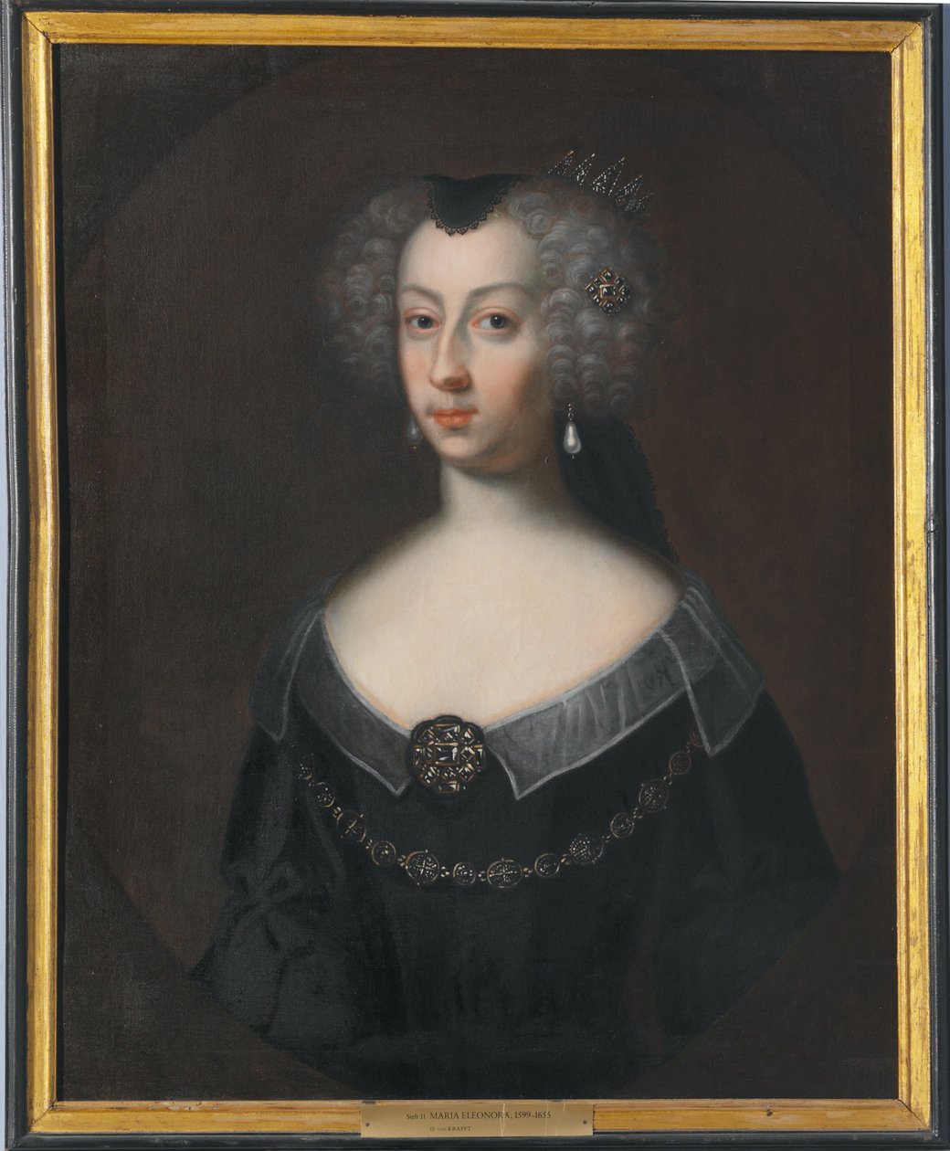Maria Eleonora, 1599-1655, drottning av Sverige, prinsessa av Brandenburg av David von Krafft
