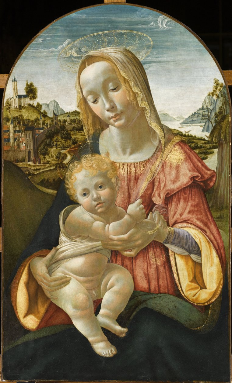 Jungfru och barn, ca 1487-1488 av Davide Ghirlandaio