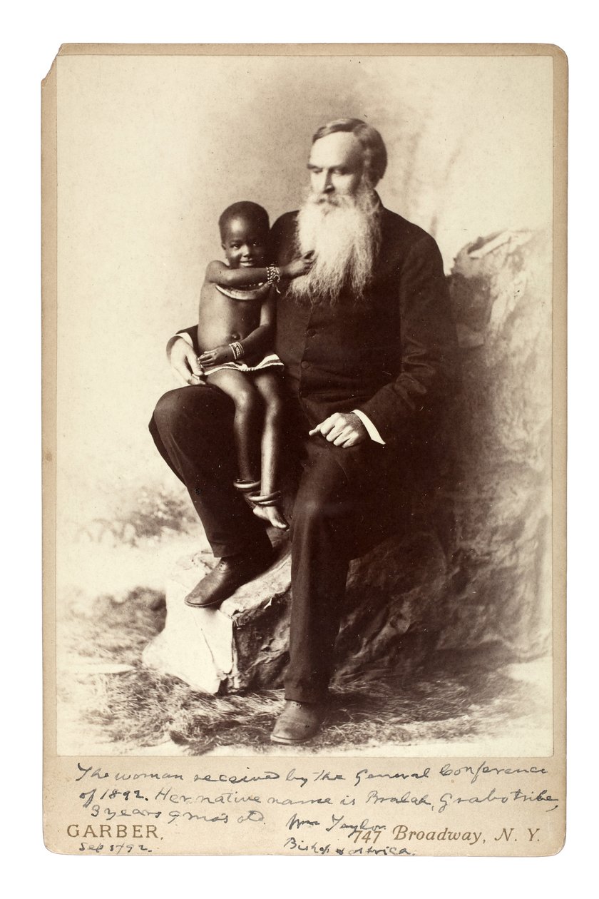 Bishop Taylor och Bralah, New York, 1892 (gelatinsilvertryck) av Davis Garber
