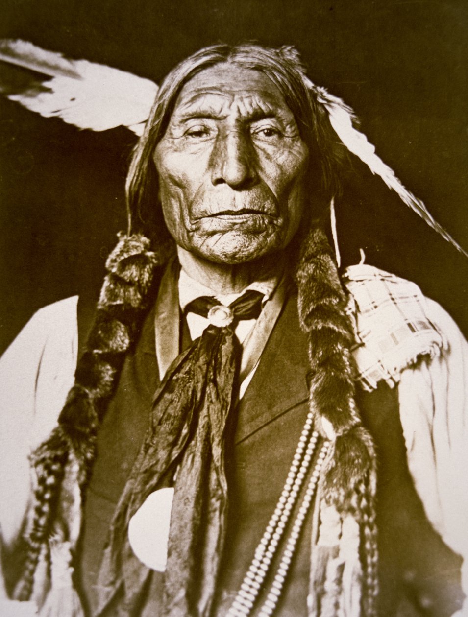 Wolf Robe (f. 1841) 1909 (s/v foto) av DeLancey W. Gill