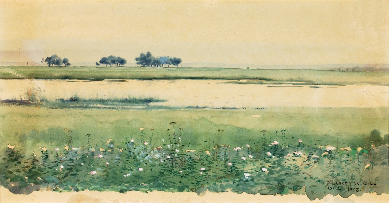 Landskap med myrar, 1898. av De Lancey Gill