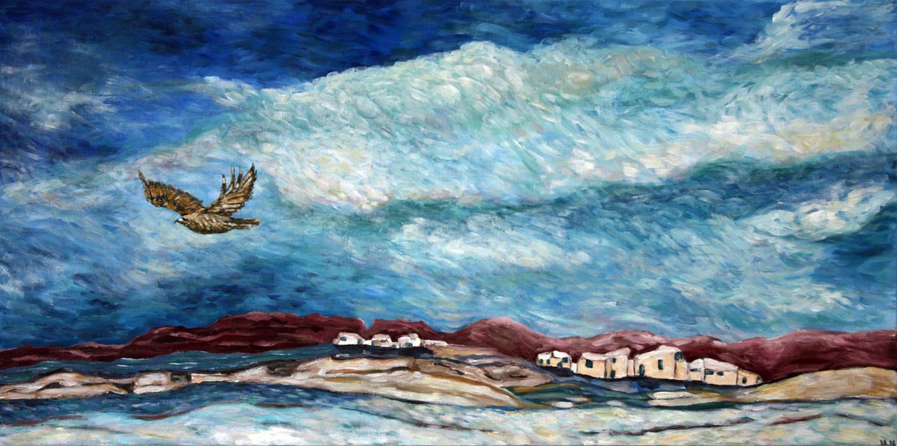 Southwestern Sky, 2015 (akryl på duk) av Deborah Eve Alastra