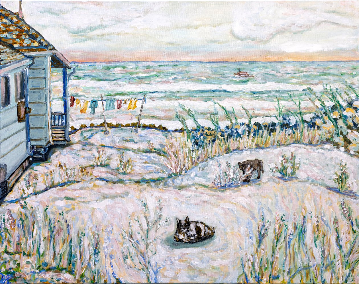 The Wild Coast, 2024 (akryl på duk) av Deborah Eve Alastra