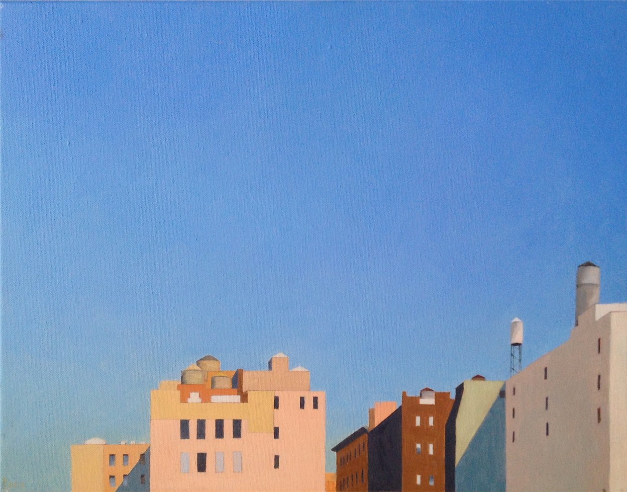 Brooklyn Union Square, 2012 (olja på duk) av Deborah Stevenson