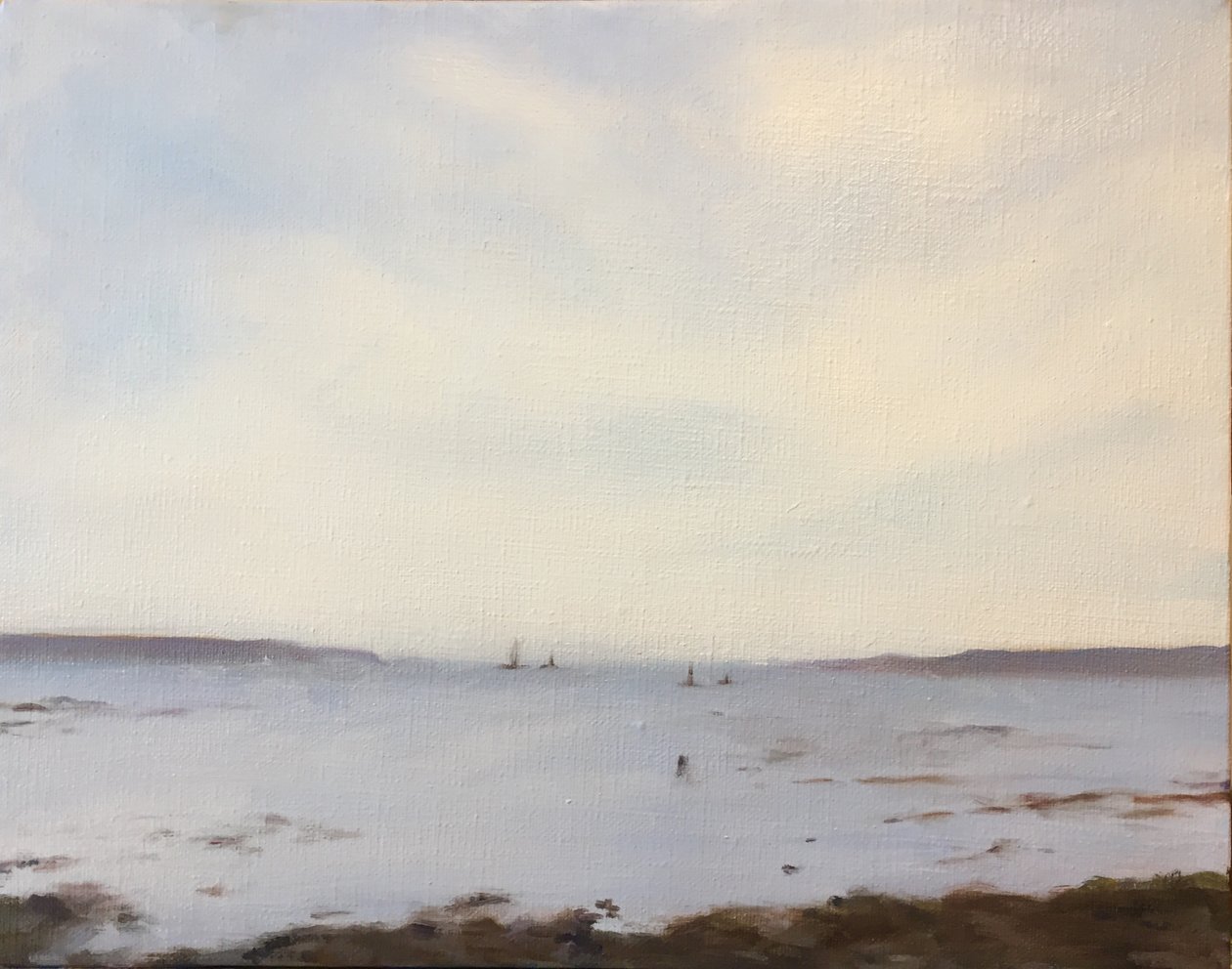 Lugn, 2021 (olja på duk) av Deborah Stevenson
