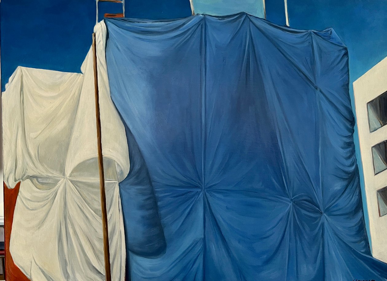 Draped On Fifth, 2003 (målning) av Deborah Stevenson