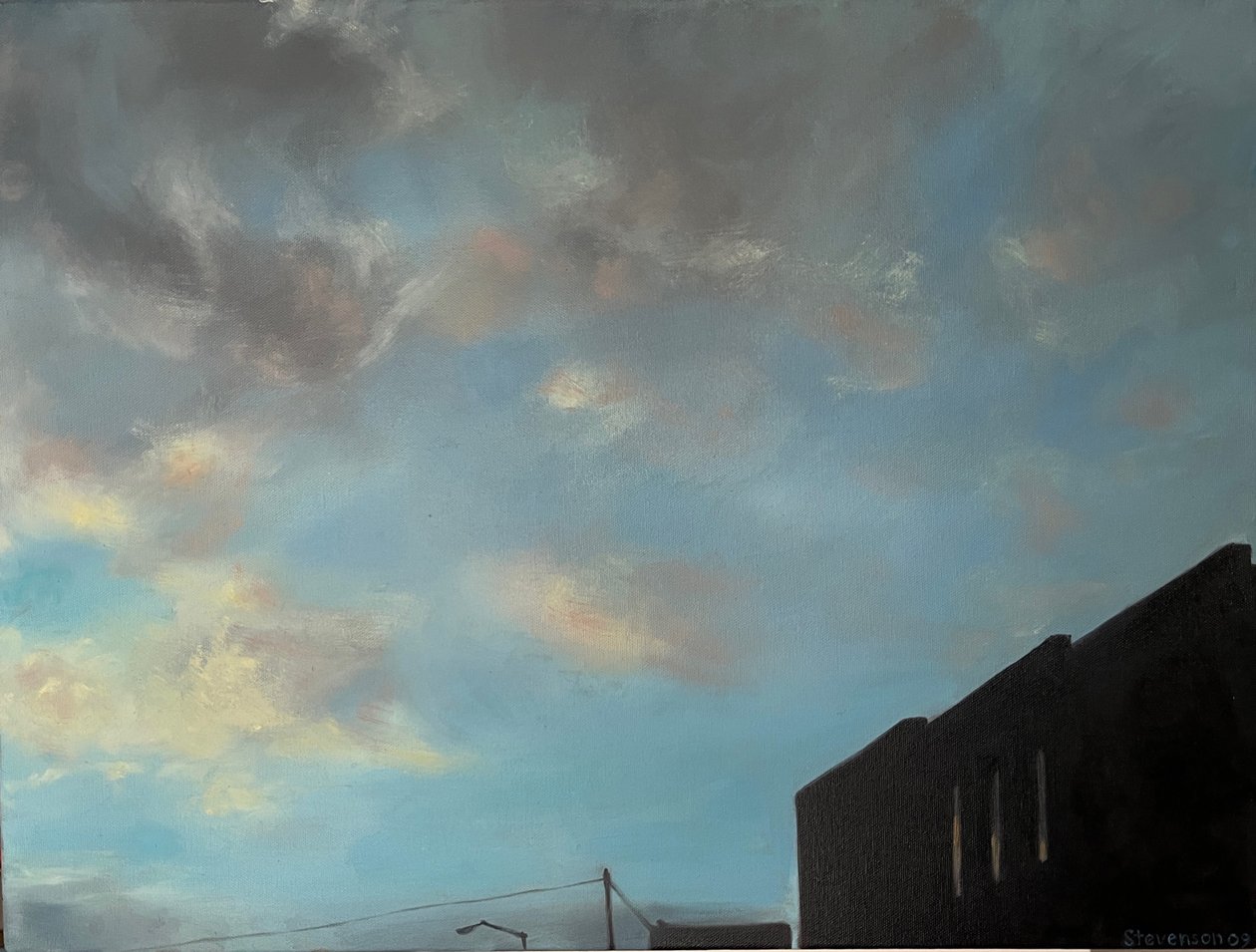 Skymningsfönster, 2008 (målning) av Deborah Stevenson