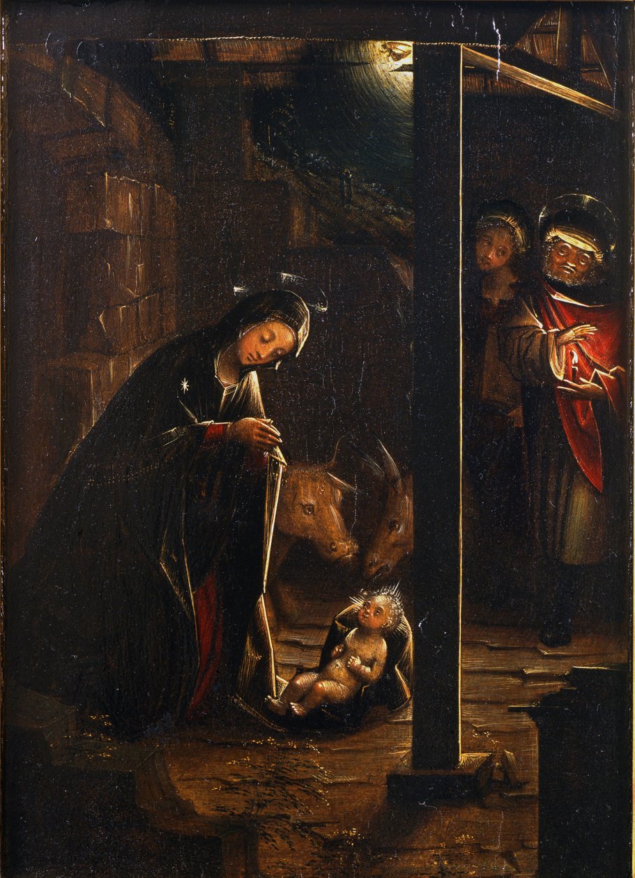 Nativity in Nocturnal Light av Defendente Ferrari