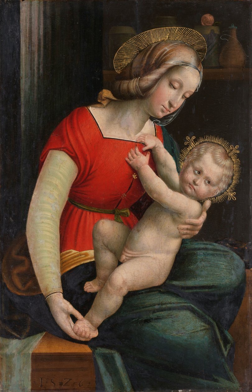 Madonna och barn av Defendente Ferrari