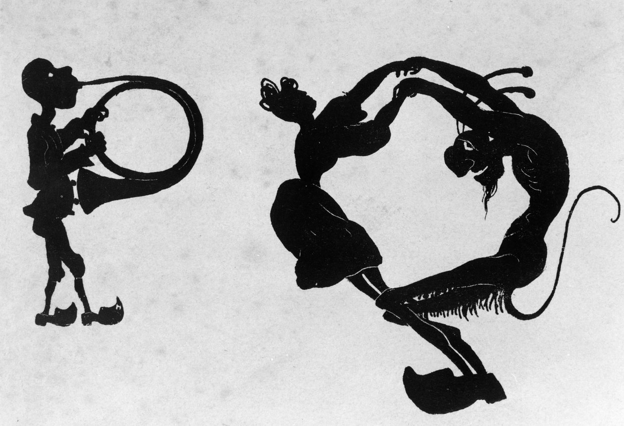 Devilish Alphabet, graverat av Delannois, 1825 (detalj, se även 184307 till 184310, 184312) av Delaporte