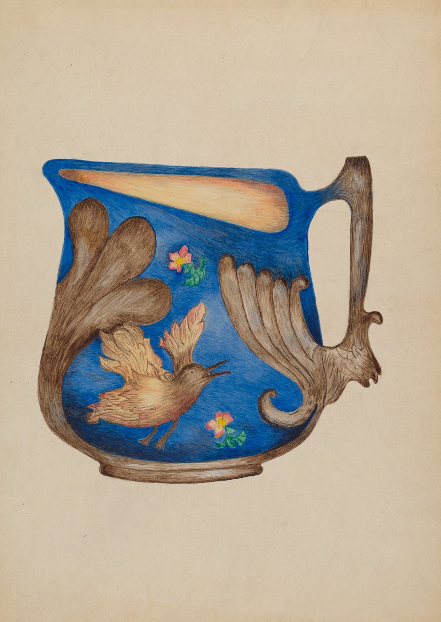 Majolica Pitcher av Della Button