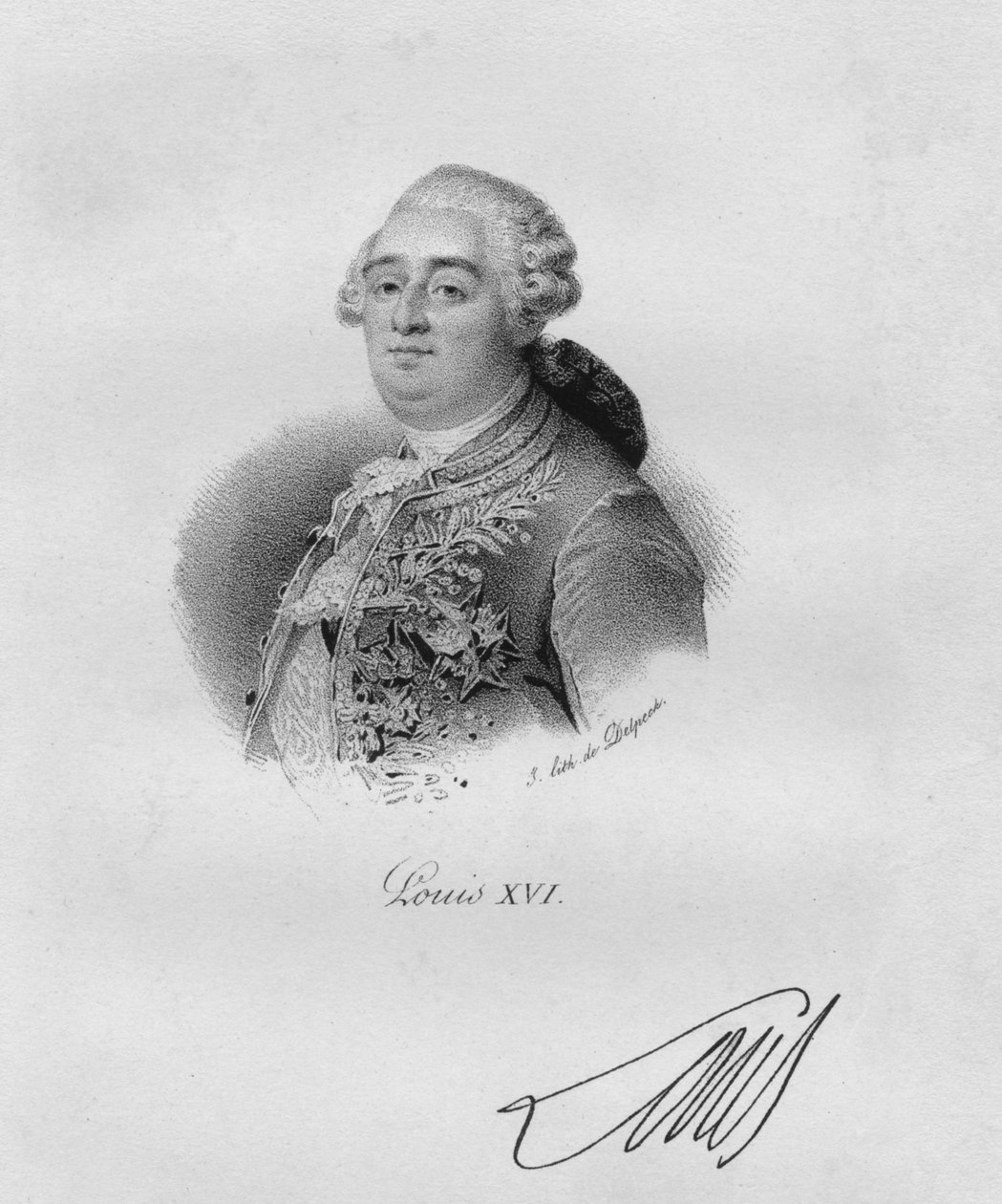 Ludvig XVI, c1820-1840. av Delpech