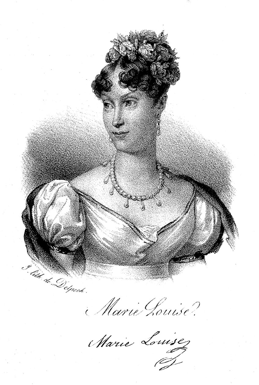 Marie-Louise, fransmännens kejsarinna, c1830 av Delpech