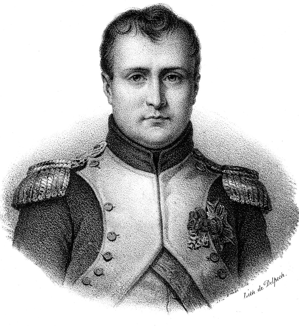 Napoleon I Bonaparte 1769-1821, Frankrikes kejsare från 1804, c1830 av Delpech