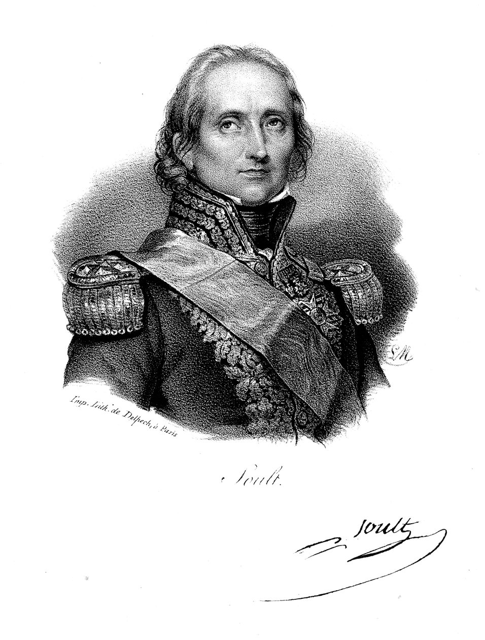 Nicolas Jean de Dieu Soult, fransk soldat och statsman, c1830 av Delpech