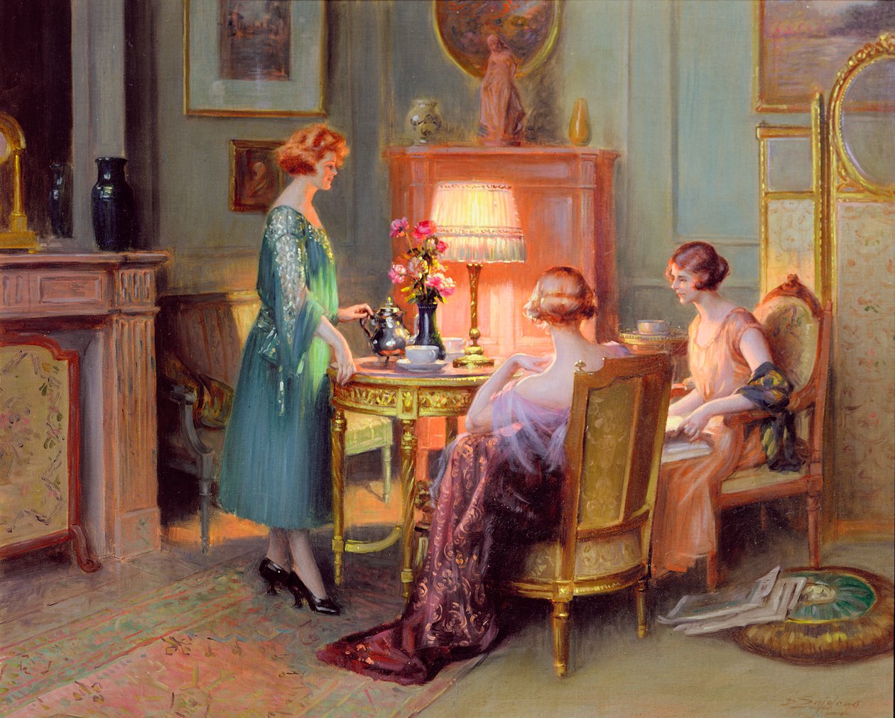 Te vid lampljus av Delphin Enjolras