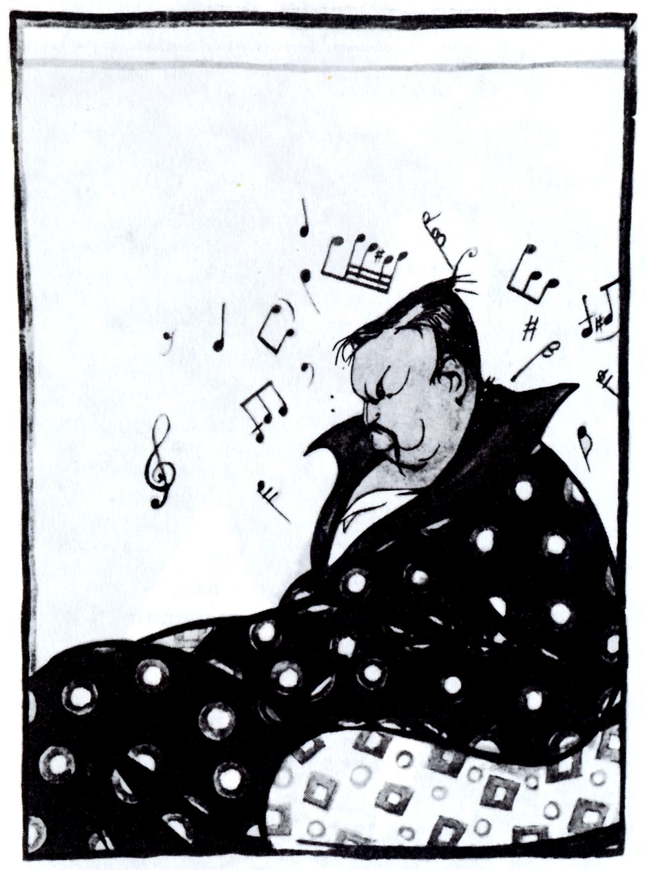 Kompositören Alexander Glazunov 1865-1936, 1915 av Deni
