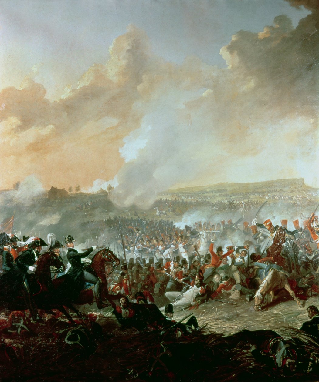 Slaget vid Waterloo, 18 juni 1815 (detalj av 209202) av Denis Dighton