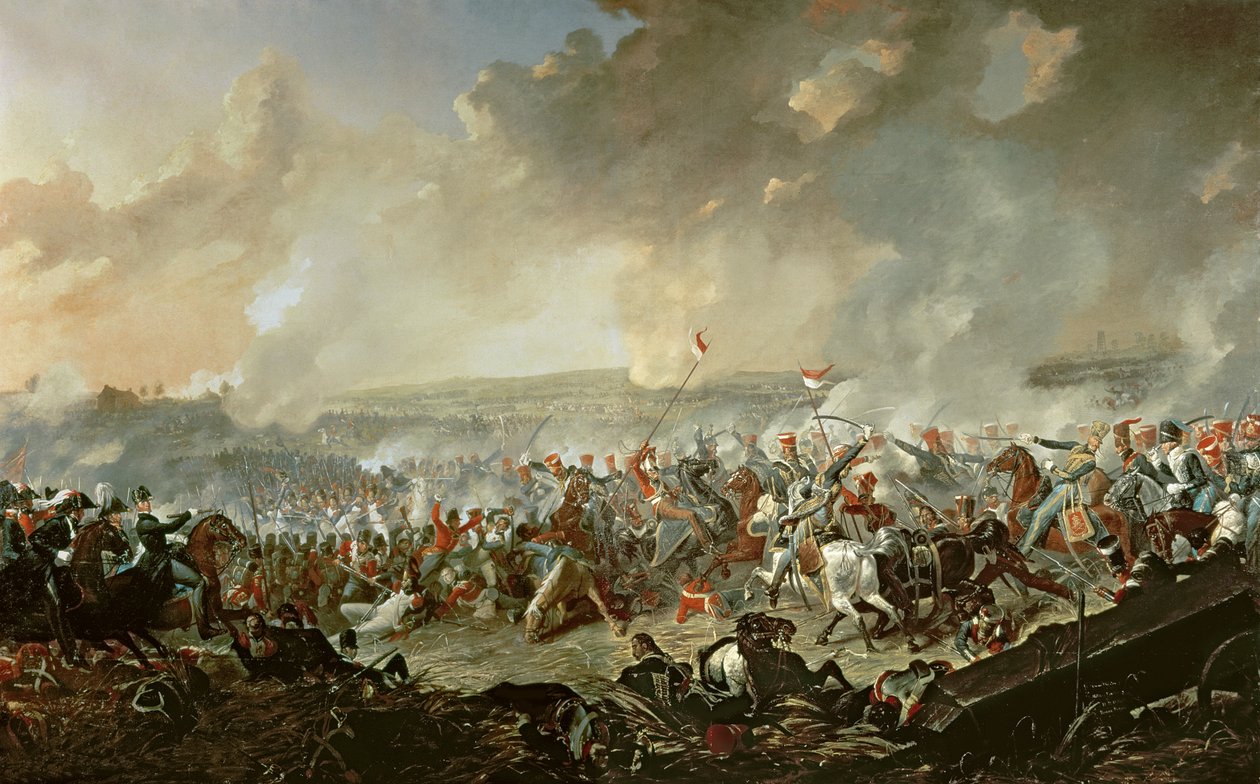 Slaget vid Waterloo, 18 juni 1815 av Denis Dighton