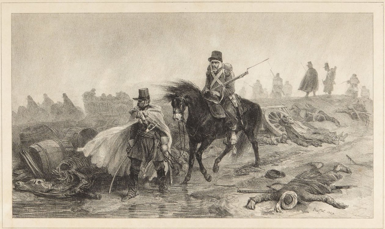 Avhandling om mänsklighet av kapten Peyronny av Denis-Auguste-Marie Raffet