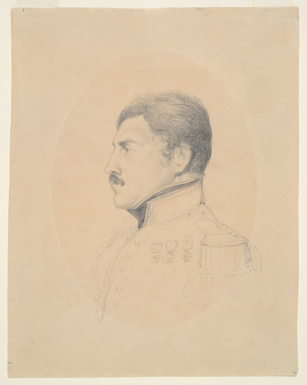 Porträtt av general Pelissier av Denis Auguste Marie Raffet