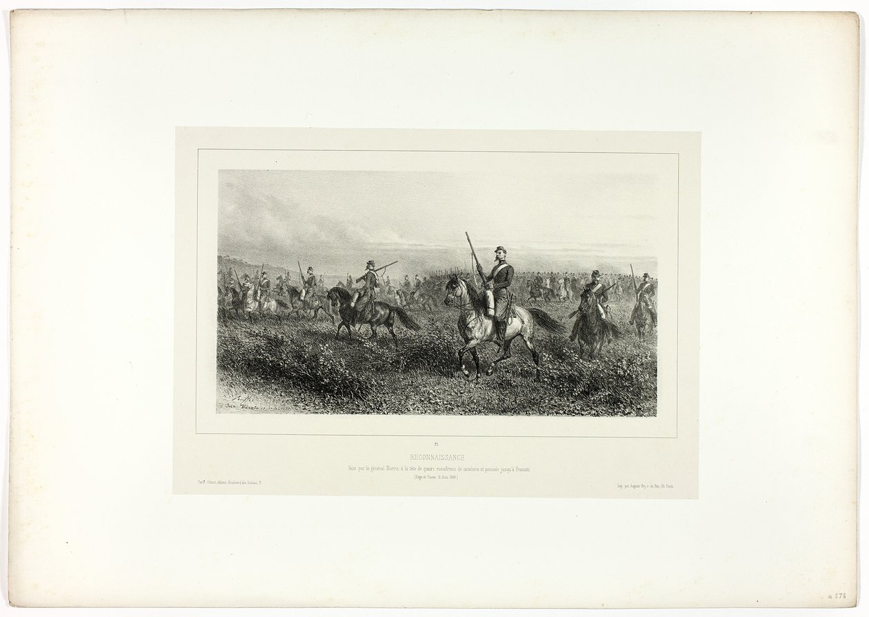 Erkännande, från Memories of Italy: Expedition från Rom av Denis Auguste Marie Raffet
