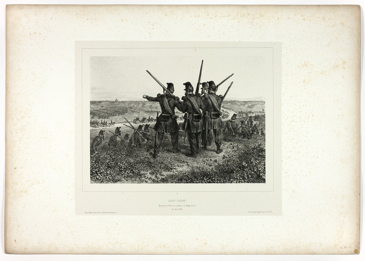 Saint Peter!, från Souvenirs of Italy: Expedition från Rom av Denis Auguste Marie Raffet