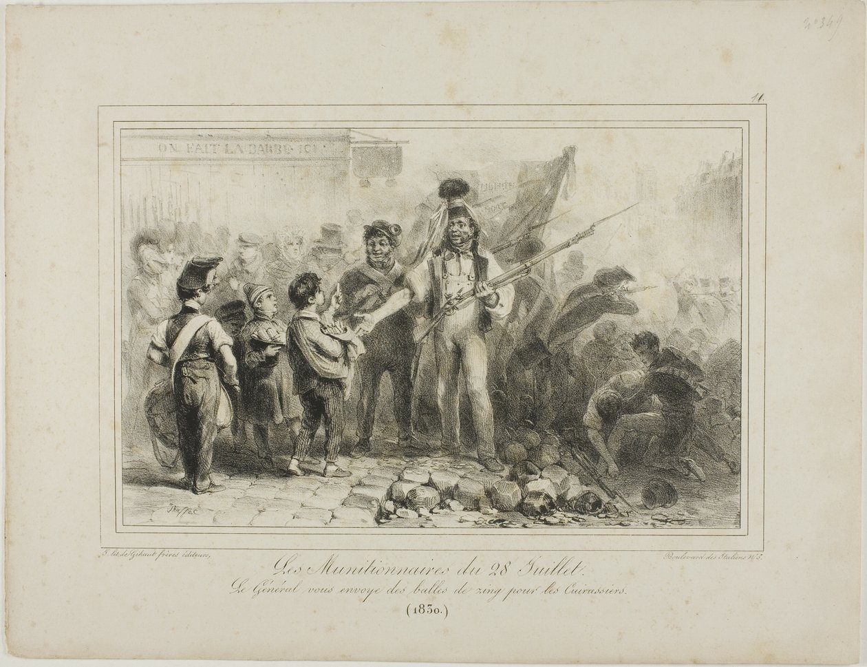 Munitionstillverkarna den 28 juli av Denis-Auguste-Marie Raffet