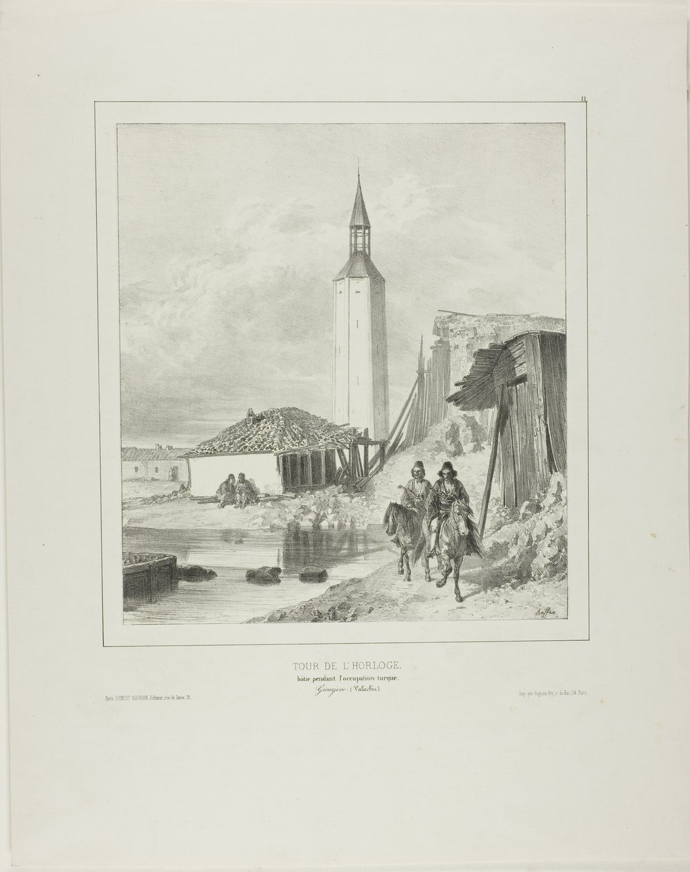 Turn by the Belltower, ramverk i väntan på den turkiska ockupationen av Denis Auguste Marie Raffet