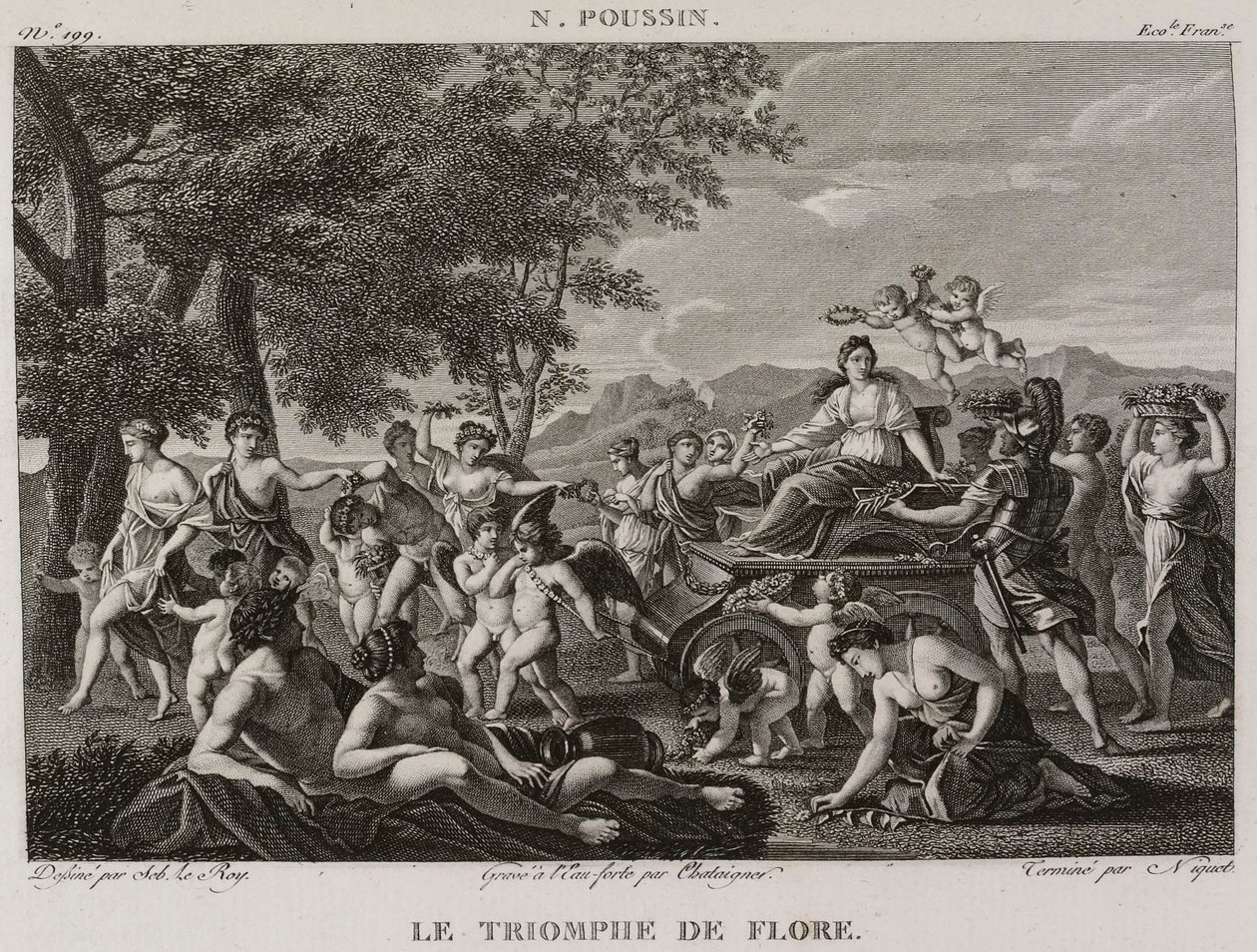 Denis-Sébastien Leroy, Chataigner och Niquet - Floras triumf, efter Nicolas Poussin - 1802-1815 av Denis Sebastien Leroy