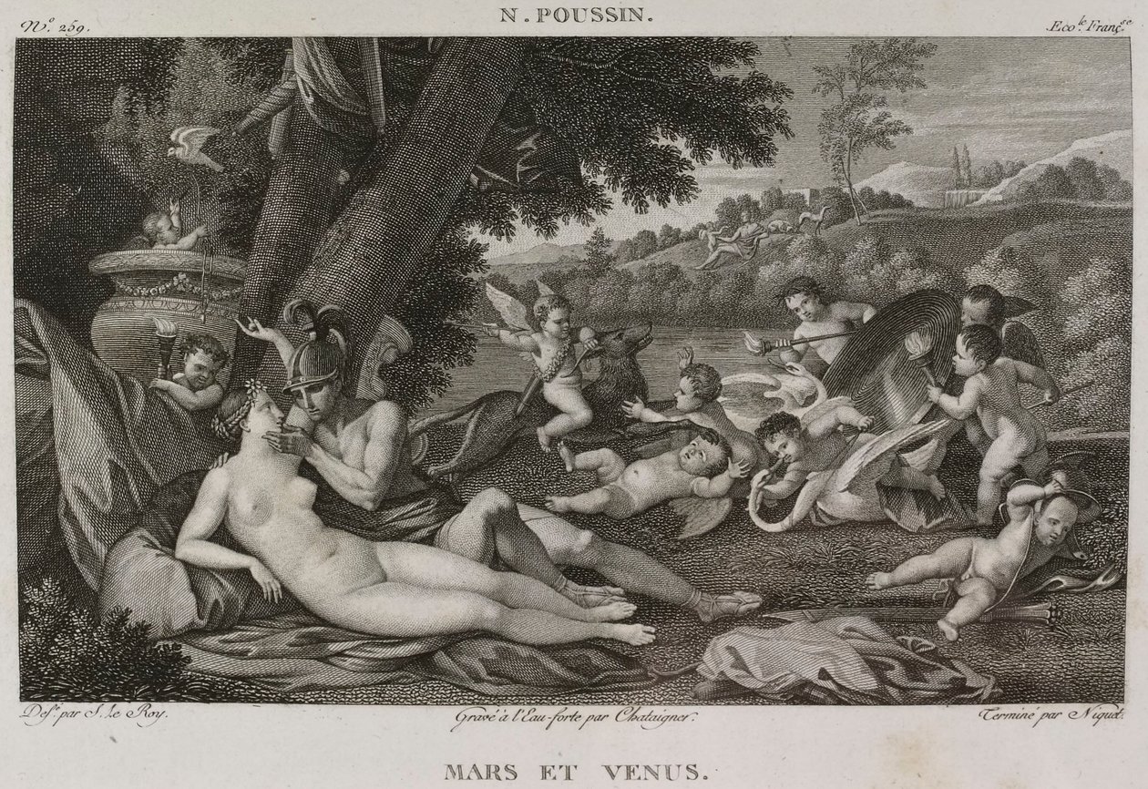 Denis-Sébastien Leroy, Chataigner och Niquet - Mars och Venus, efter Nicolas Poussin - 1802-1815 av Denis Sebastien Leroy