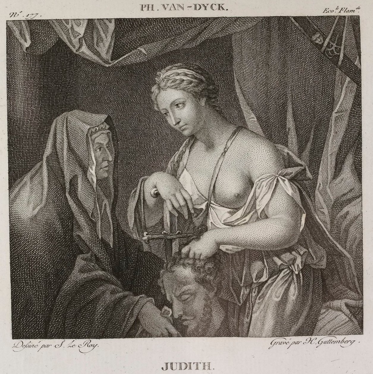Denis-Sébastien Leroy och H. Guttemberg - Judith, efter Philip van Dijk - 1802-1815 av Denis Sebastien Leroy