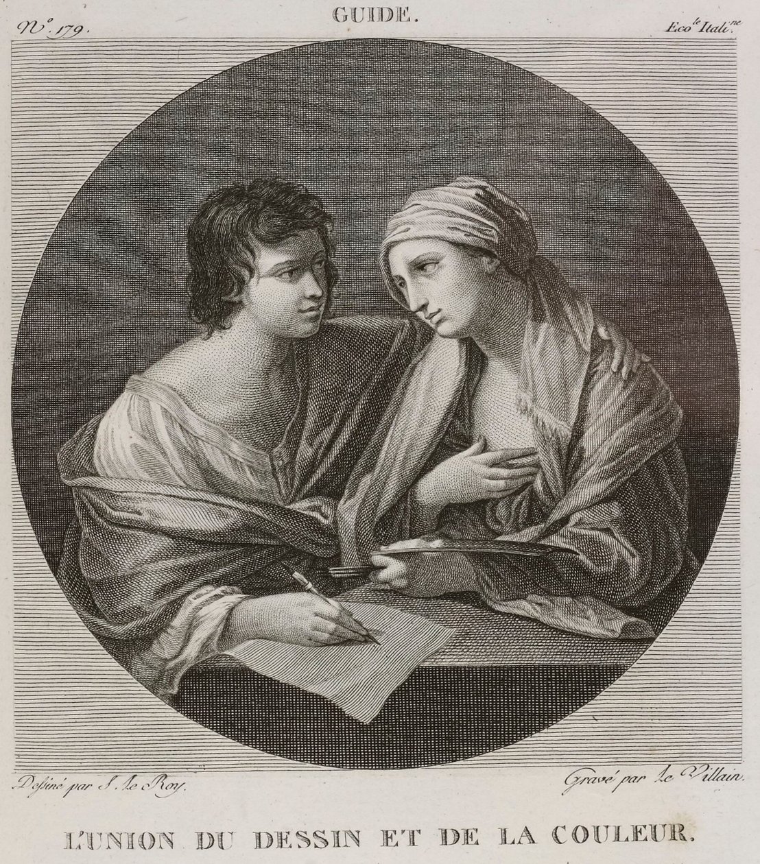 Denis-Sébastien Leroy och Le Villain - Föreningen av teckning och färg, efter Guido Reni - 1802-1815 av Denis Sebastien Leroy