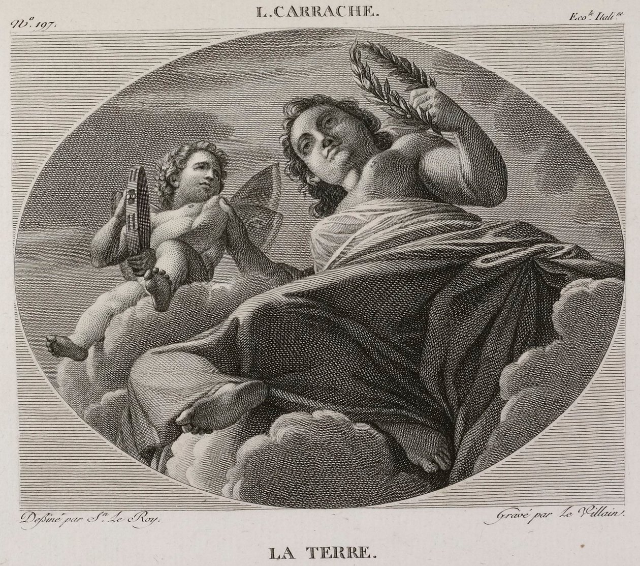Denis-Sébastien Leroy et Le Villain - Jorden, efter Ludovico Carracci - 1802-1815 av Denis Sebastien Leroy