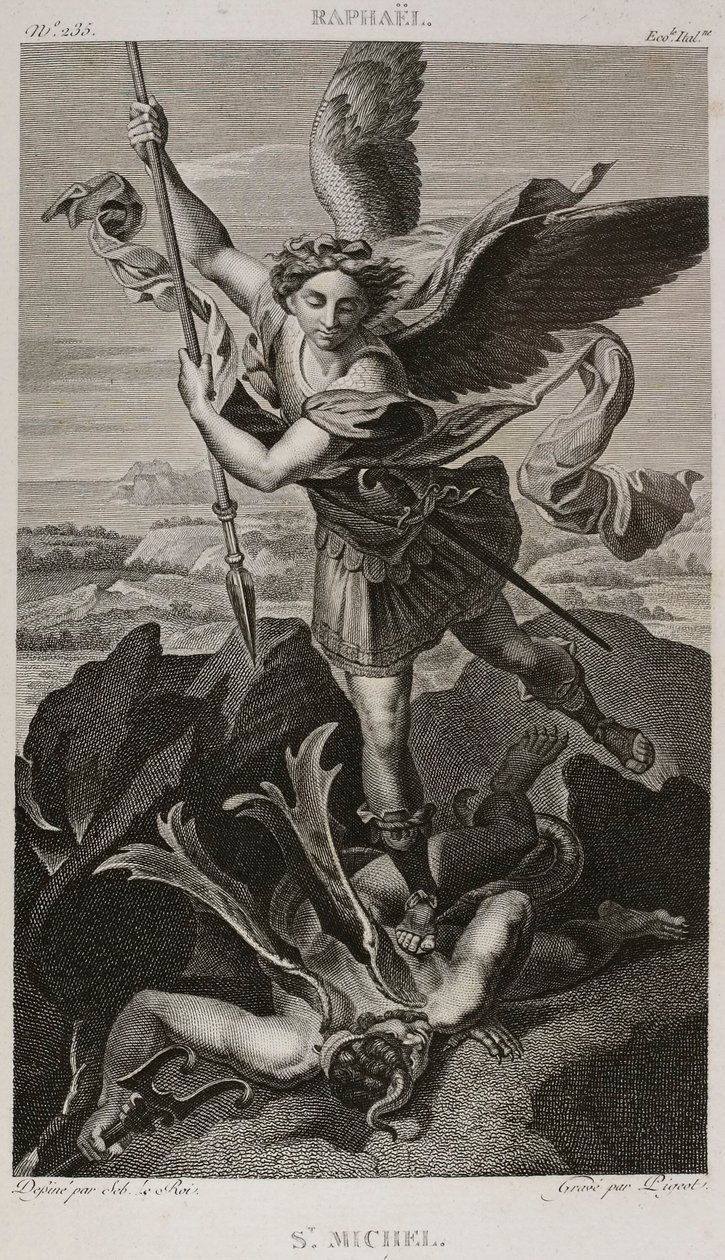 Denis-Sébastien Leroy et Pigeot - Saint Michel, efter Rafael - 1802-1815 av Denis Sebastien Leroy