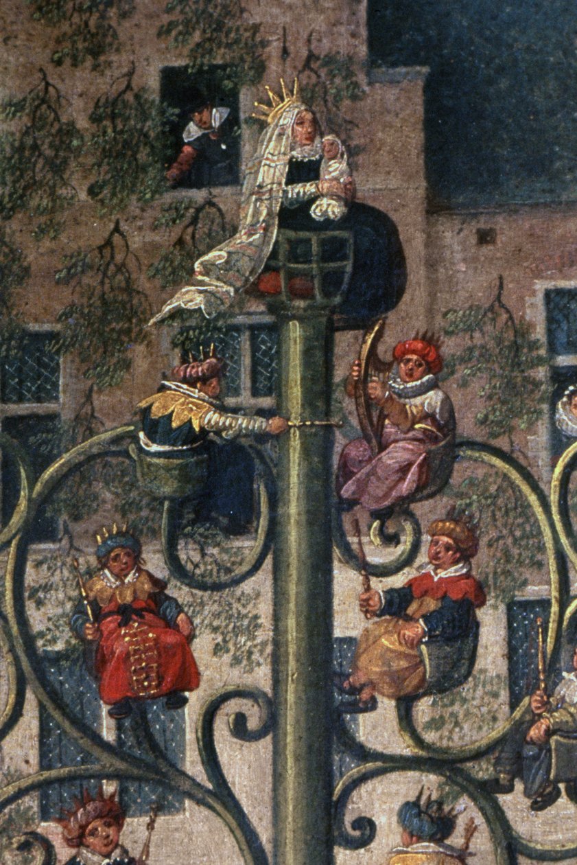 Ärkehertiginnan Isabellas triumf i Bryssel Ommeganck söndagen den 31 maj 1615, detalj av Jesses stambil, 1615 (detalj av 75629) av Denys van Alsloot