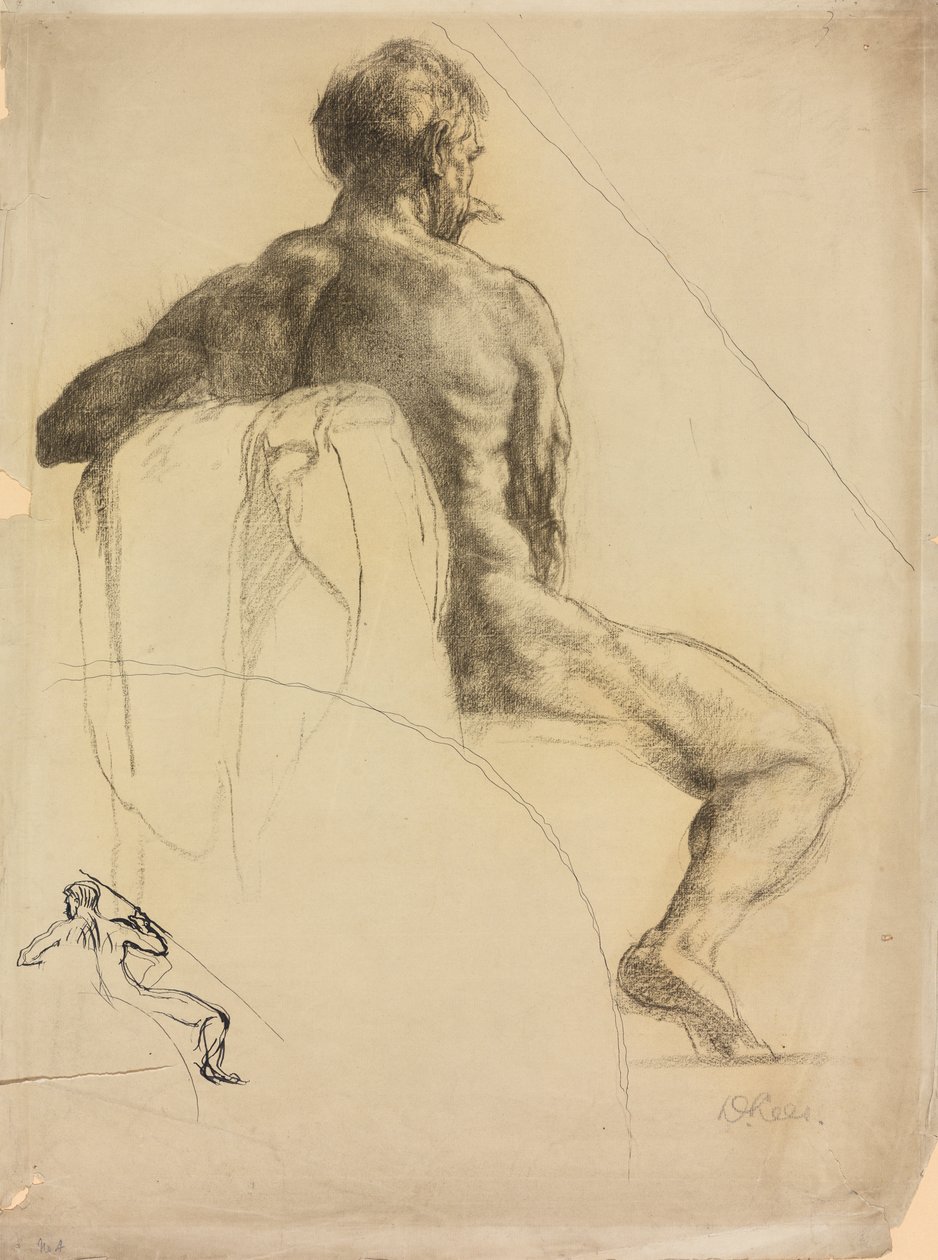 En studie av en manlig figur av Derwent Lees