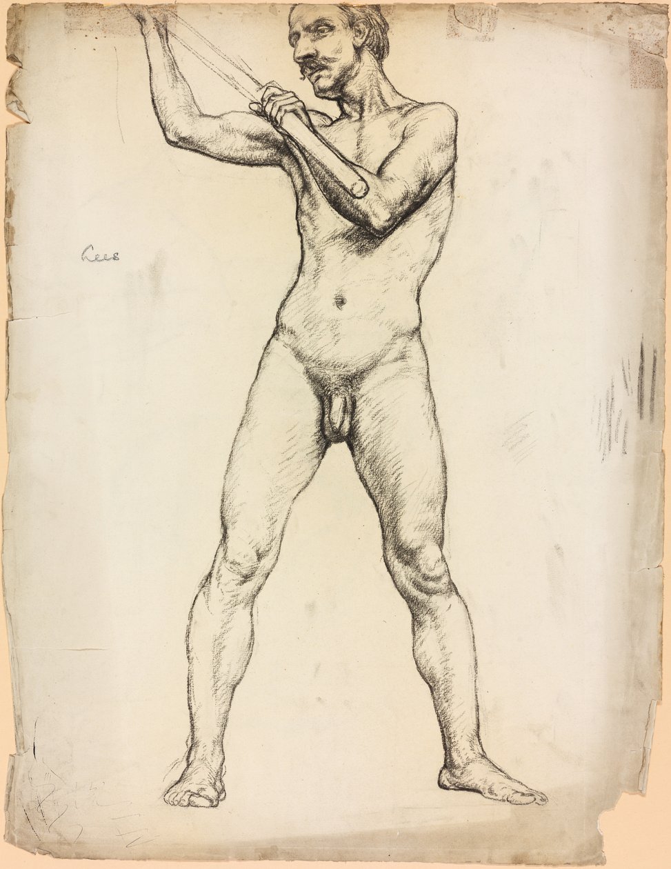 En studie av en manlig figur av Derwent Lees