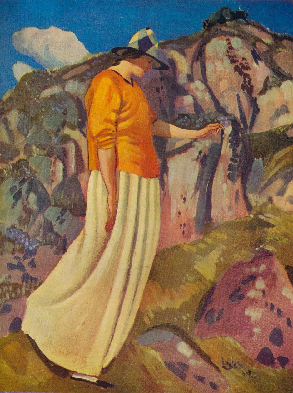 Den gula kjolen, 1914 av Derwent Lees
