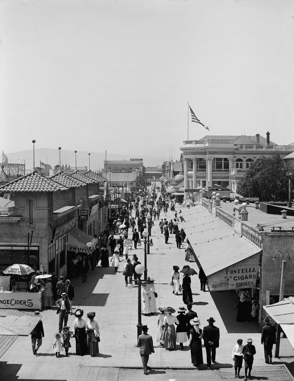 A Midway, Long Beach, Kalifornien, ca 1910-20 av Detroit Publishing Co.