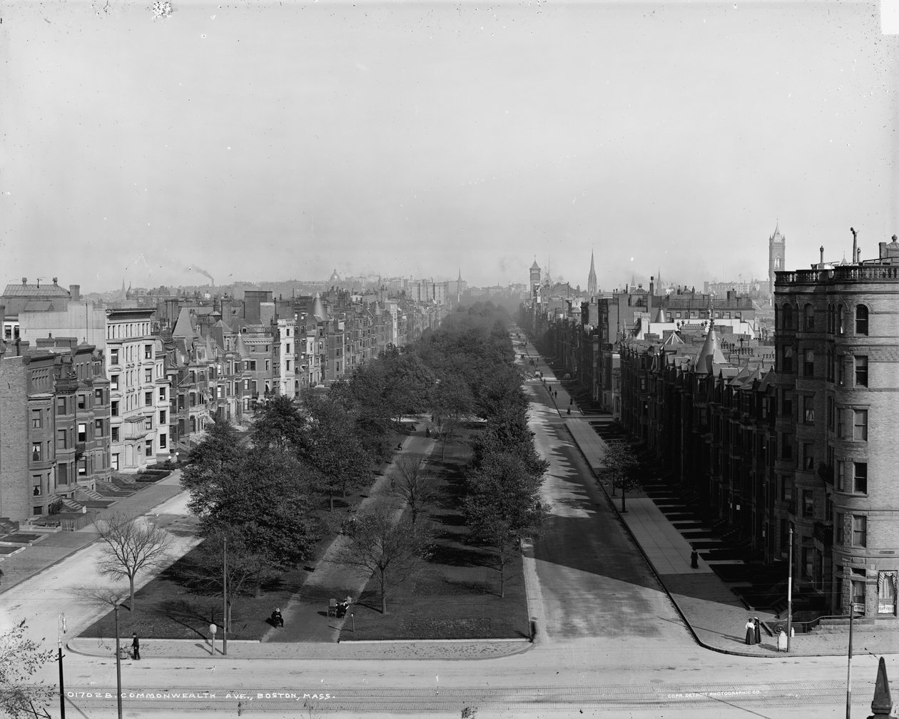 Commonwealth Ave., Boston, Massachusetts, ca 1904 av Detroit Publishing Co.
