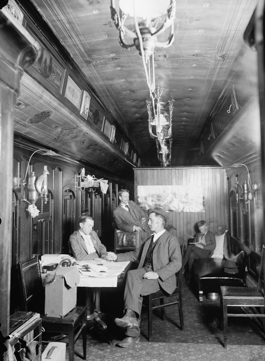 New York Central Railway (Railroad) fotografisk bil, ca 1895-1915 av Detroit Publishing Co.