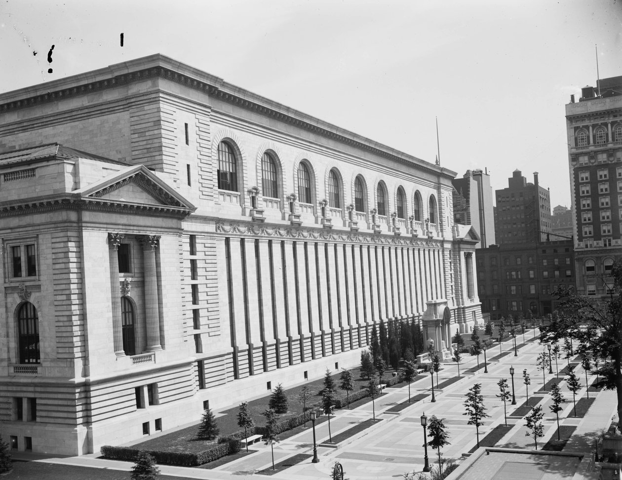 New York Public Library, ca 1910 av Detroit Publishing Co.