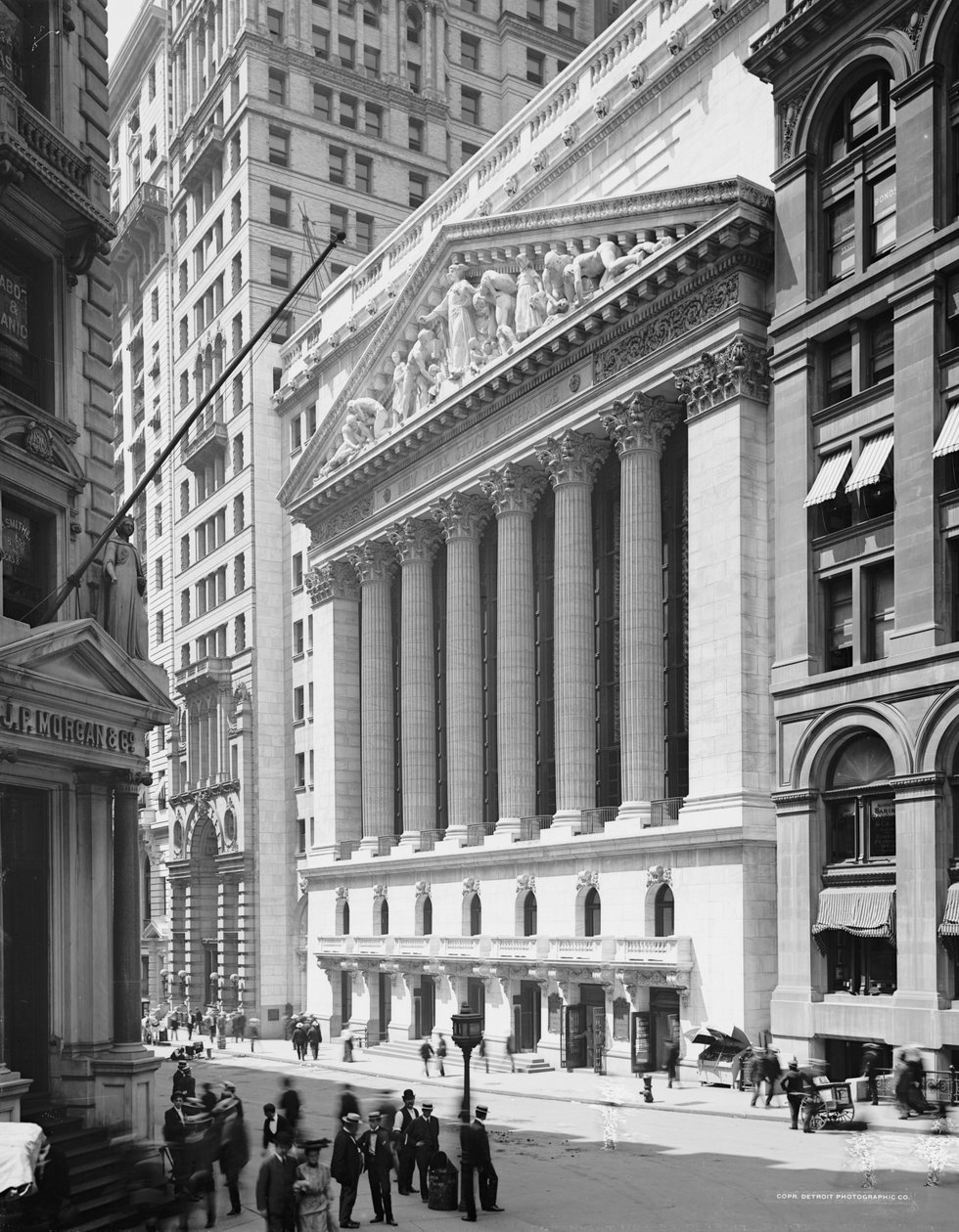 New York Stock Exchange, N.Y., ca 1904 av Detroit Publishing Co.