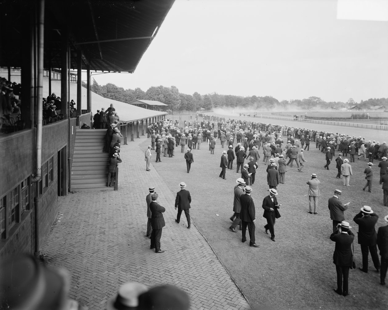 Saratoga race track, Saratoga Springs, New York, ca 1900-15 av Detroit Publishing Co.